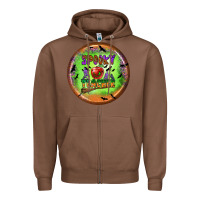 Chestnut Spooky Teacher Zipper Hoodie - BundleAndBundleShop