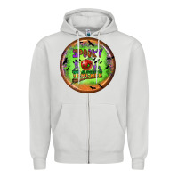 Dove Grey Spooky Teacher Zipper Hoodie - BundleAndBundleShop