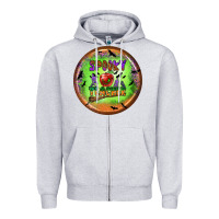 Heather Grey Spooky Teacher Zipper Hoodie - BundleAndBundleShop