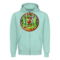 Seafoam Spooky Teacher Zipper Hoodie - BundleAndBundleShop
