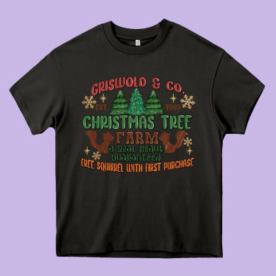Griswold Christmas Tree Farm Heavy Core Tee Designed By Maliassmallbusiness