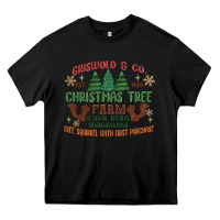 Black griswold christmas tree farm Heavy Core Tee - MaliasSmallBusiness