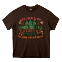 Chocolate Brown griswold christmas tree farm Heavy Core Tee - MaliasSmallBusiness