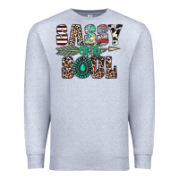 Heather Grey sassy little soul Premium Sweatshirt - CowhideDigitalArt