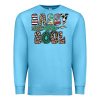 Ocean Blue sassy little soul Premium Sweatshirt - CowhideDigitalArt