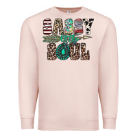 Pale Pink sassy little soul Premium Sweatshirt - CowhideDigitalArt