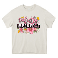 Cream perfectly imperfect Heavy Core Tee - JahusDesignShop