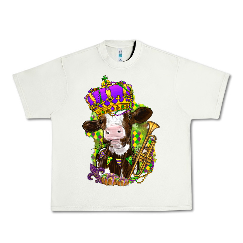 Mardi Gras Cow Urban Heavy Tee by NancyCooperArtShop | Teevron