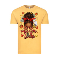Vintage Mustard santa favorite tax specialist afro messy bun Vintage Tee - texasbilliewilder
