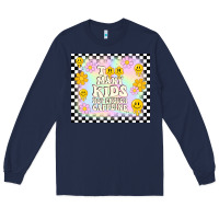 Navy too many kids not enough caffeine Long Sleeve Tee - TumblerDesignByShophia