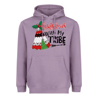 Lavender Christmas with my tribe boho Heavyweight Hoodie - CowhideDigitalArt