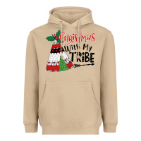 Mushroom Christmas with my tribe boho Heavyweight Hoodie - CowhideDigitalArt