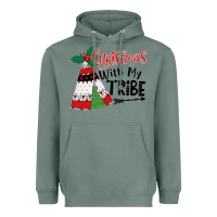 Sage Christmas with my tribe boho Heavyweight Hoodie - CowhideDigitalArt