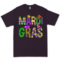 Plum Mardi Gras Carnaval Mask Premium Tee - BundleAndBundleShop