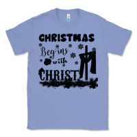 Colony Blue Christmas Begins With Christ Classic Tee - Bettercallsaul
