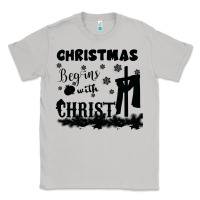 Moon Dust Christmas Begins With Christ Classic Tee - Bettercallsaul