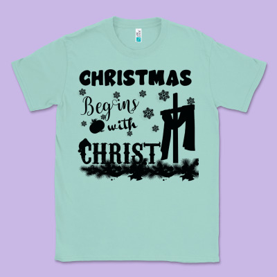 Christmas Begins With Christ Classic Tee Designed By Bettercallsaul