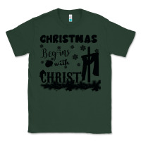 Sports Green Christmas Begins With Christ Classic Tee - Bettercallsaul