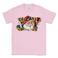 Bubblegum Pink santa joy with sunflowers Classic Tee - RanaPortraitStore