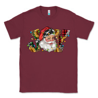 Burgundy santa joy with sunflowers Classic Tee - RanaPortraitStore