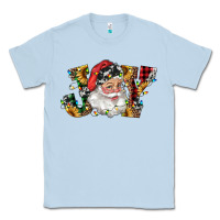 Dusty Blue santa joy with sunflowers Classic Tee - RanaPortraitStore
