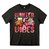Asphalt pink winter vibes Heavy Core Tee - MaliasSmallBusiness