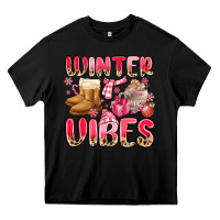 Black pink winter vibes Heavy Core Tee - MaliasSmallBusiness