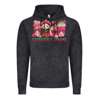 Cafecito Y Chisme Coffee Cups Vintage Hoodie | Teevron
