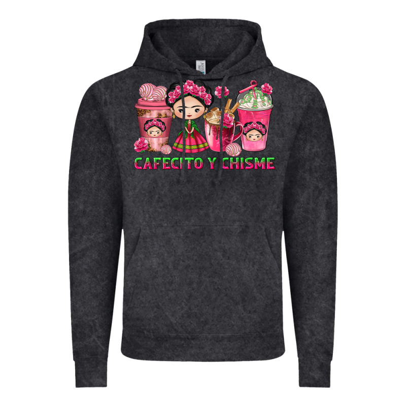Cafecito Y Chisme Coffee Cups Vintage Hoodie by texasbilliewilder | Teevron