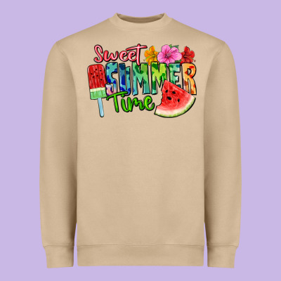 Sweet Summer Time Heavyweight Sweatshirt Designed By Fadigitalartstudio