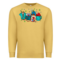 Antique Gold nurse drink coffee Premium Sweatshirt - CowhideDigitalArt