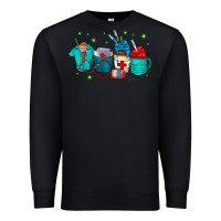 Black nurse drink coffee Premium Sweatshirt - CowhideDigitalArt