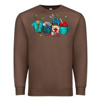 Chestnut nurse drink coffee Premium Sweatshirt - CowhideDigitalArt