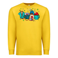 Lemon nurse drink coffee Premium Sweatshirt - CowhideDigitalArt