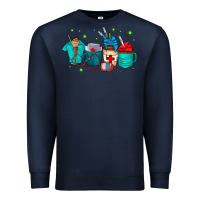 Navy nurse drink coffee Premium Sweatshirt - CowhideDigitalArt