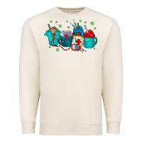Sandshell nurse drink coffee Premium Sweatshirt - CowhideDigitalArt