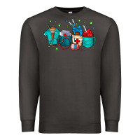 Smoke nurse drink coffee Premium Sweatshirt - CowhideDigitalArt