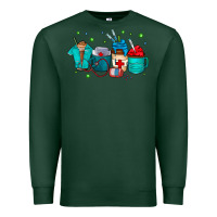 Sports Green nurse drink coffee Premium Sweatshirt - CowhideDigitalArt