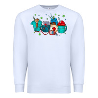 White nurse drink coffee Premium Sweatshirt - CowhideDigitalArt
