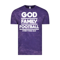 Cloud Purple god family football christian faith shirt Vintage Tee - baoMotion