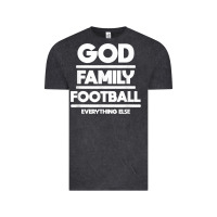 Vintage Black god family football christian faith shirt Vintage Tee - baoMotion