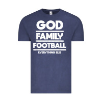 Vintage Denim god family football christian faith shirt Vintage Tee - baoMotion