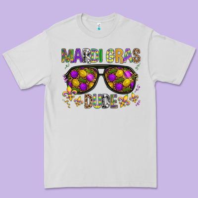 Mardi Gras Dude Premium Tee Designed By Bundleandbundleshop