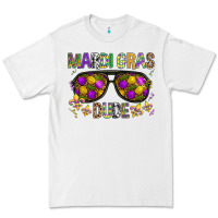 White Mardi gras dude Premium Tee - BundleAndBundleShop
