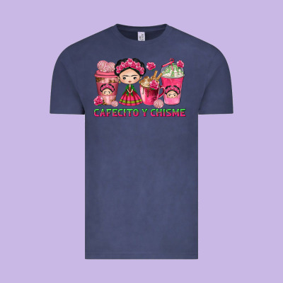 Cafecito Y Chisme With Coffee Cups Vintage Tee Designed By Texasbilliewilder