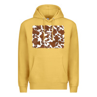 Antique Gold distressed chocolate milkshake cowhide Premium Hoodie - RanaPortraitStore