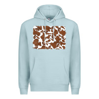 Blue Mist distressed chocolate milkshake cowhide Premium Hoodie - RanaPortraitStore