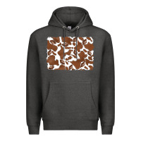 Charcoal Heather distressed chocolate milkshake cowhide Premium Hoodie - RanaPortraitStore