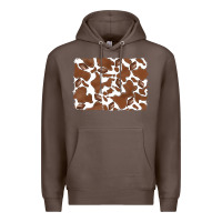 Coffee distressed chocolate milkshake cowhide Premium Hoodie - RanaPortraitStore