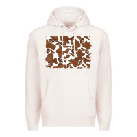 Pale Pink distressed chocolate milkshake cowhide Premium Hoodie - RanaPortraitStore